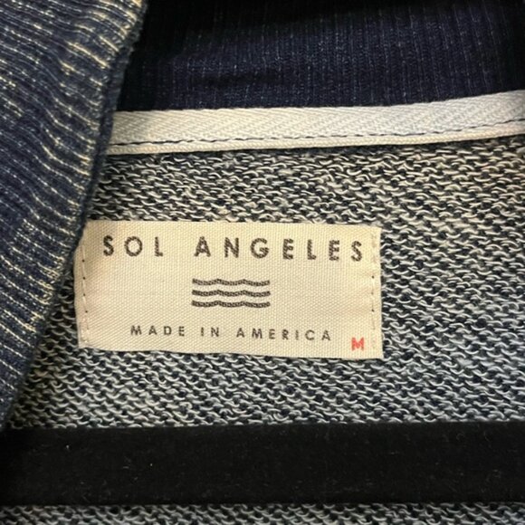 Sol Angeles  Blue Hooded Sweatshirt.        L4 - Picture 5 of 7